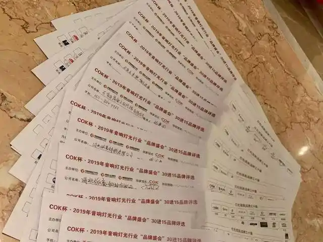 COK杯·2019年音响灯光行业品牌